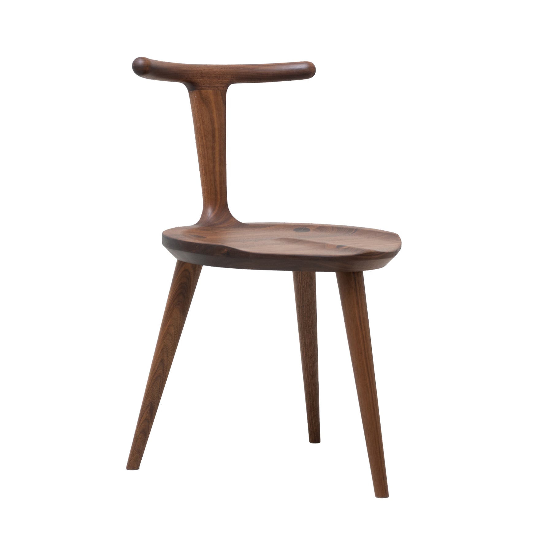 Oxbend Chair: 3 + Walnut