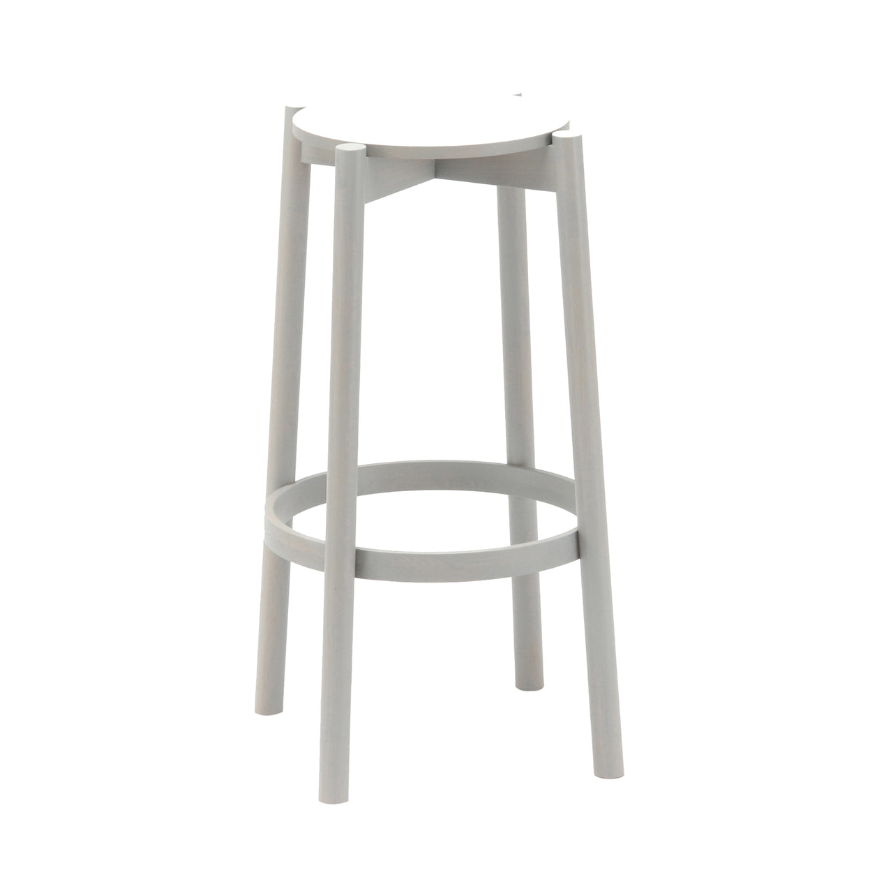 Castor Bar + Counter Stool: Bar + Grain Grey Oak