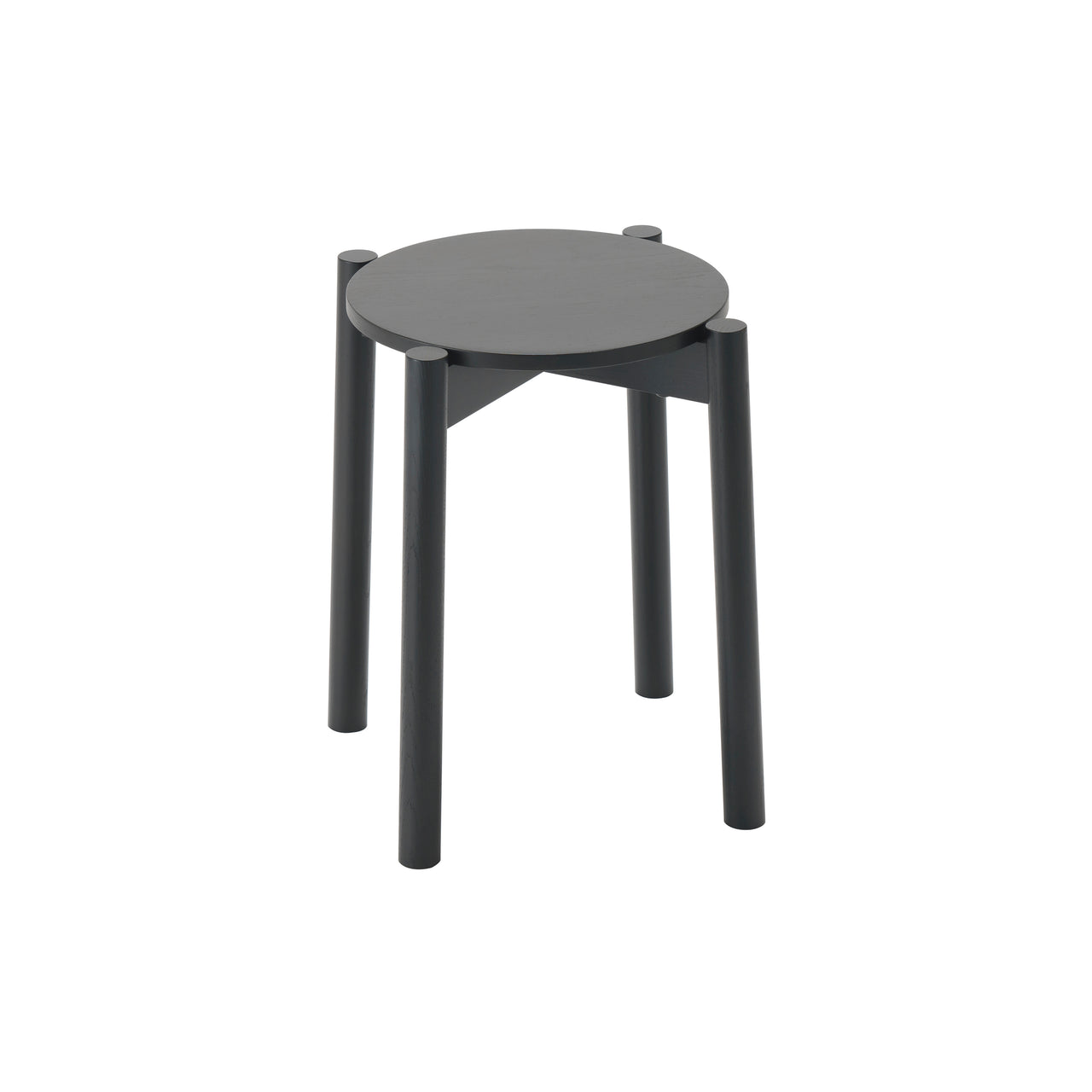 Castor Stool Plus: Black