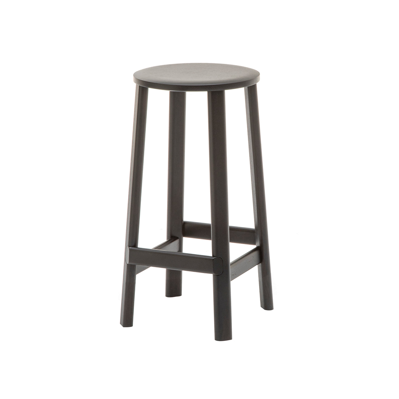 Archive Bar + Counter Stool: Counter + Black + Without Pad