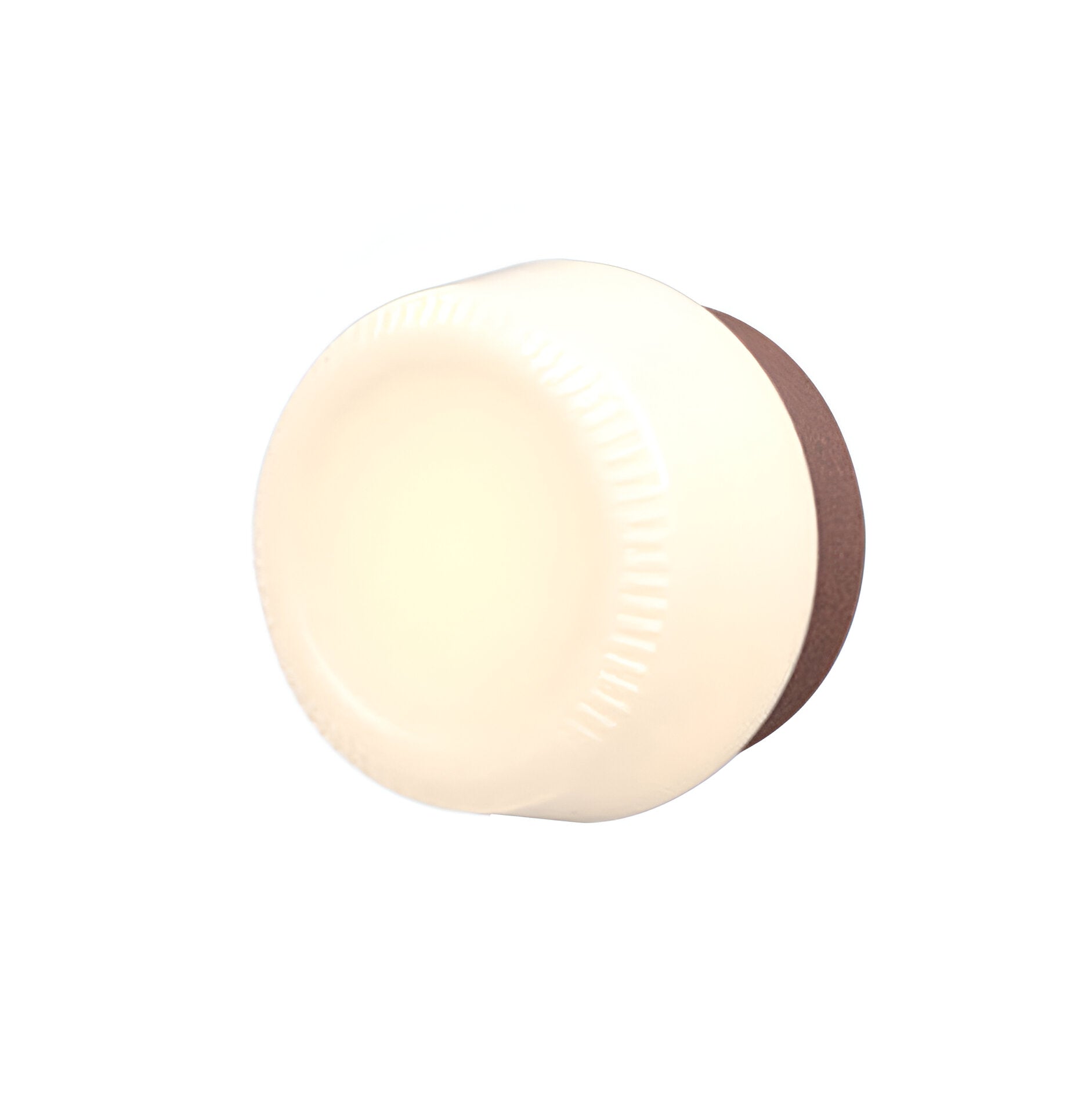 Pastille IP65 Wall Lamp: Collar + Ribbed + Matte Black