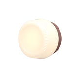 Pastille IP65 Wall Lamp: Collar + Ribbed + Matte Black