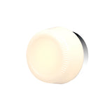 Pastille IP65 Wall Lamp: Collar + Ribbed + Polished Chrome