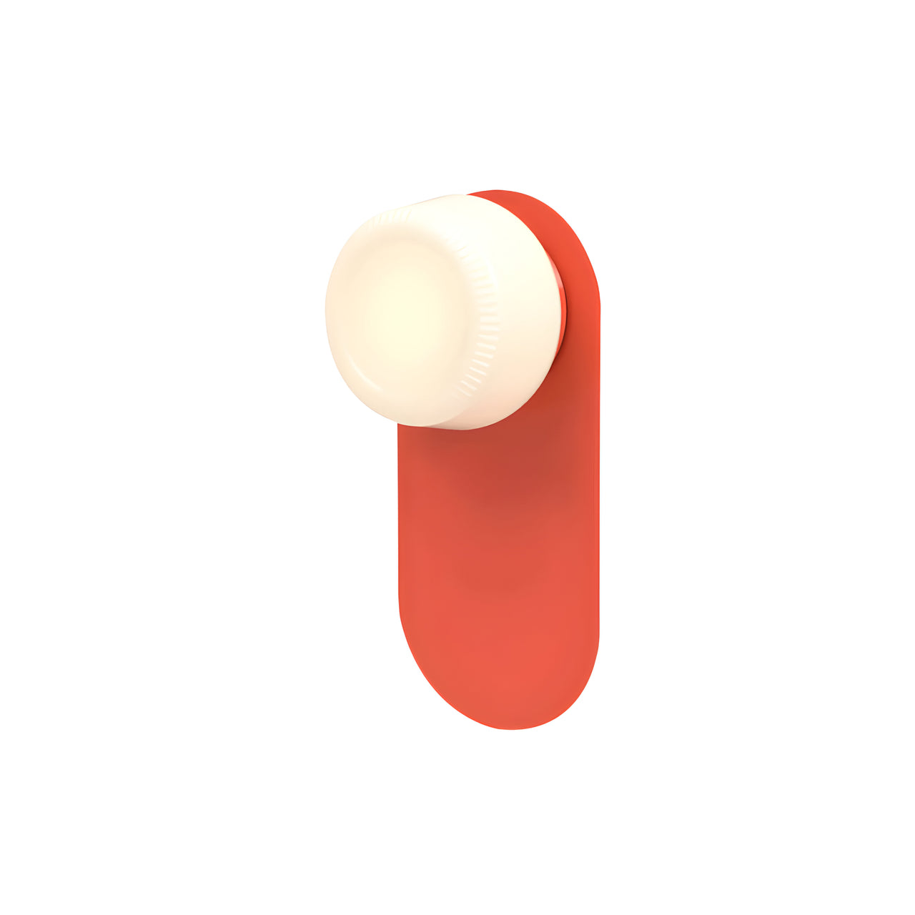 Pastille Wall Lamp: Wayfind + Ribbed + Vermillion