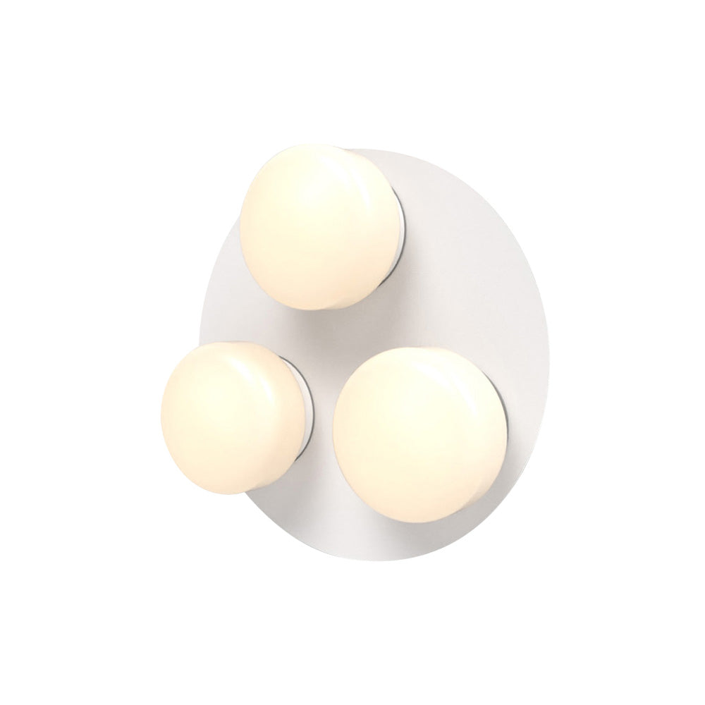 Pastille 3 Wall Lamp: 3 Cluster + Droplet + Matte White