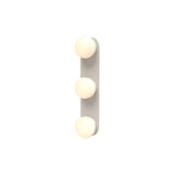 Pastille 3 Wall Lamp: 3 Vanity + Droplet + Silk Grey