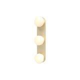 Pastille 3 Wall Lamp: 3 Vanity + Droplet + Satin Brass