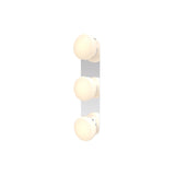 Pastille 3 Wall Lamp: 3 Vanity + Faceted + Polished Chrome
