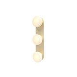 Pastille 3 Wall Lamp: 3 Vanity + Faceted + Satin Brass