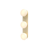 Pastille 3 Wall Lamp: 3 Vanity + Faceted + Satin Brass
