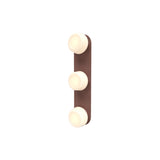 Pastille 3 Wall Lamp: 3 Vanity + Ribbed + Breccia