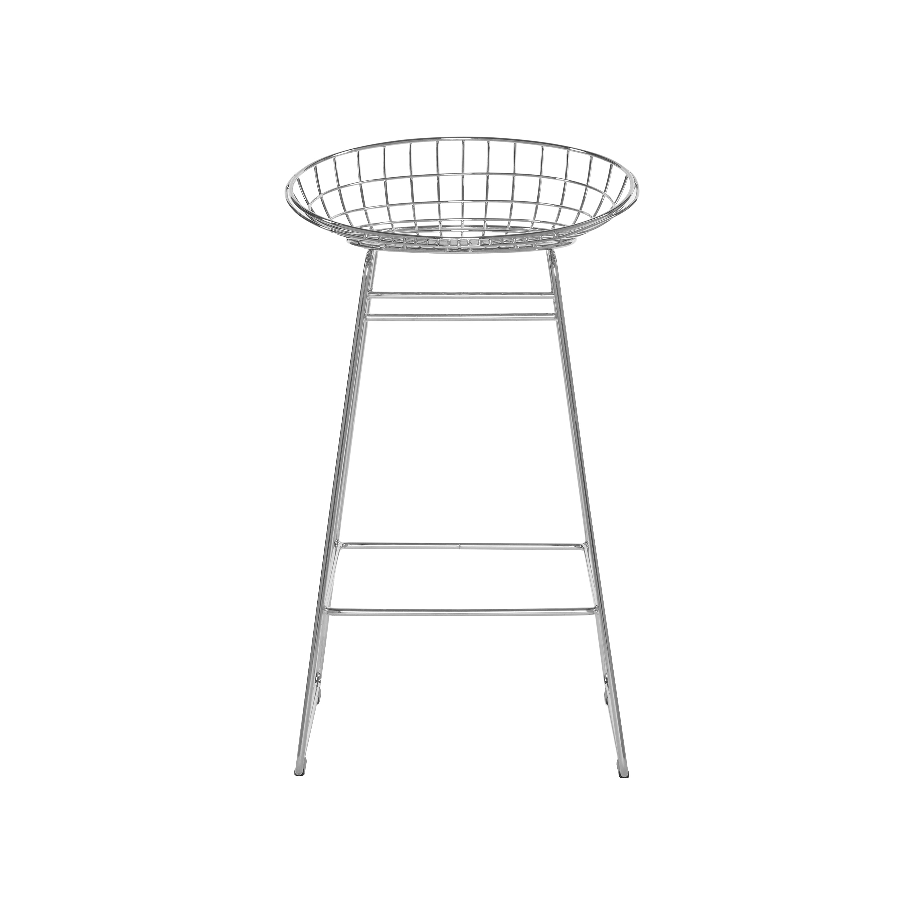 Wire Bar + Counter Stool: Counter + Chrome
