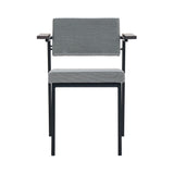 SE69 Dining Chair: Dark Brown Oak + Steelcut Trio 3 124