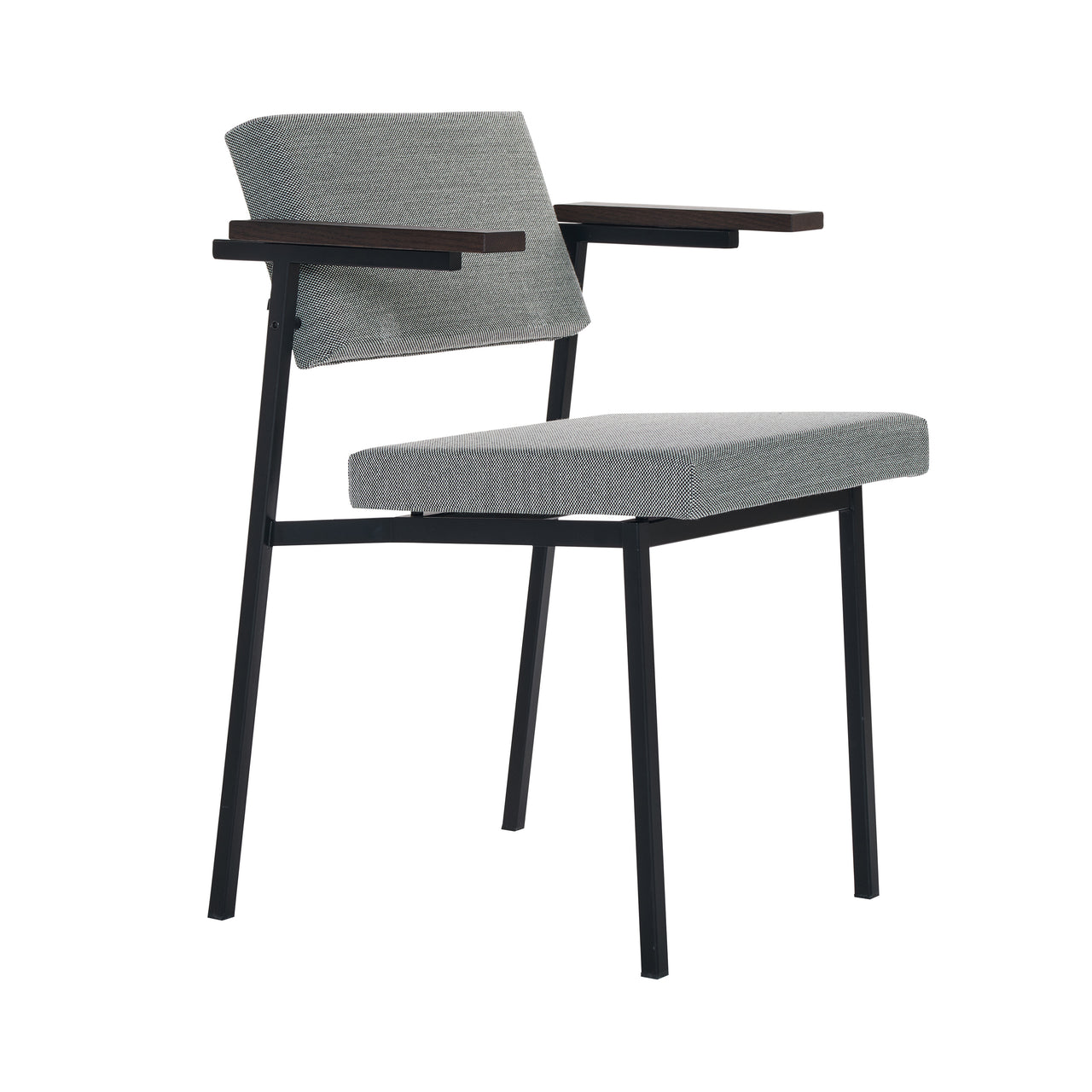 SE69 Dining Chair: Dark Brown Oak + Steelcut Trio 3 124