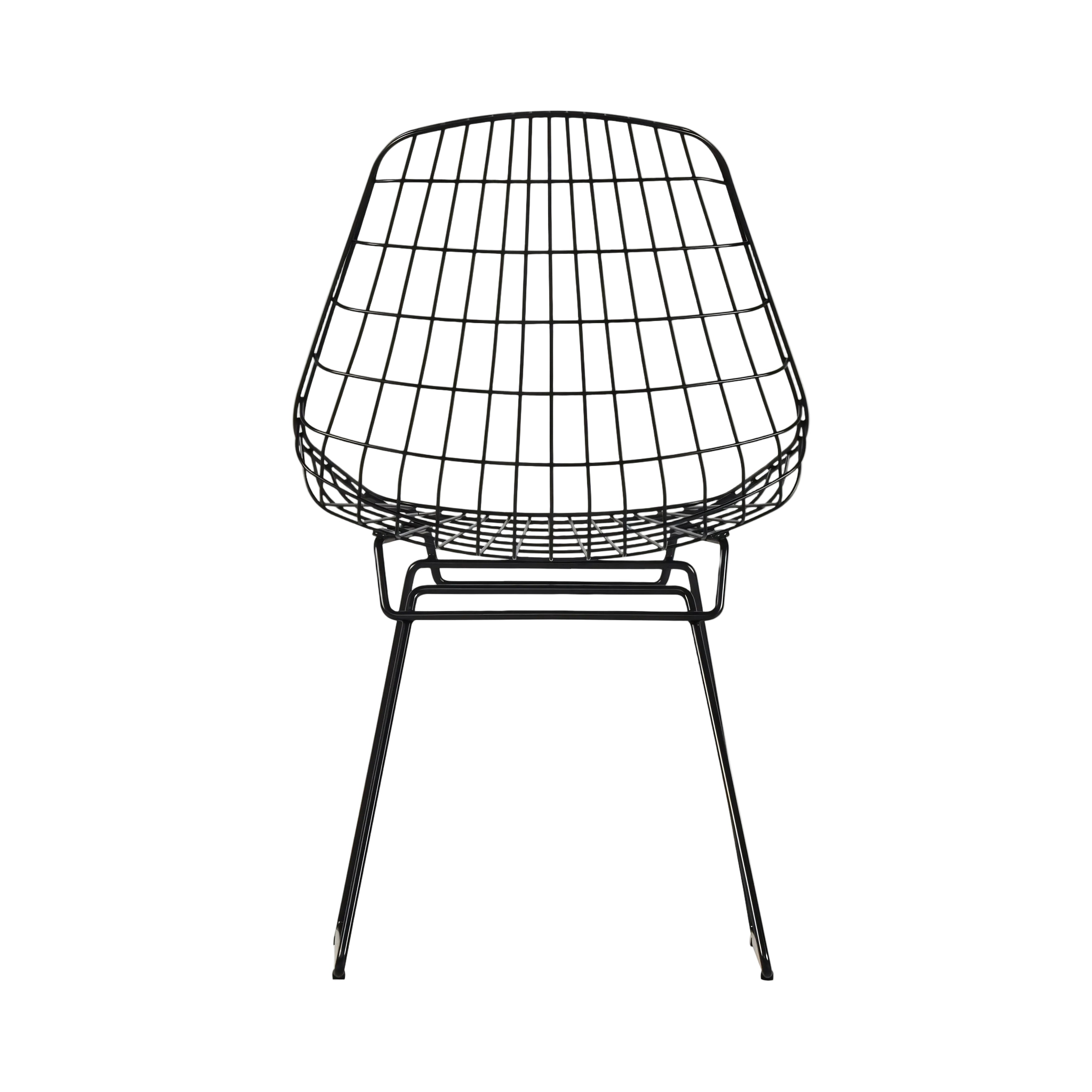 SM05 Wire Dining Chair: Black