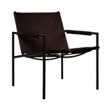 SZ02 Armchair: Black + Brown