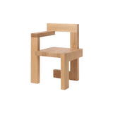 Steltman Chair: Left Arm + Natural Oak