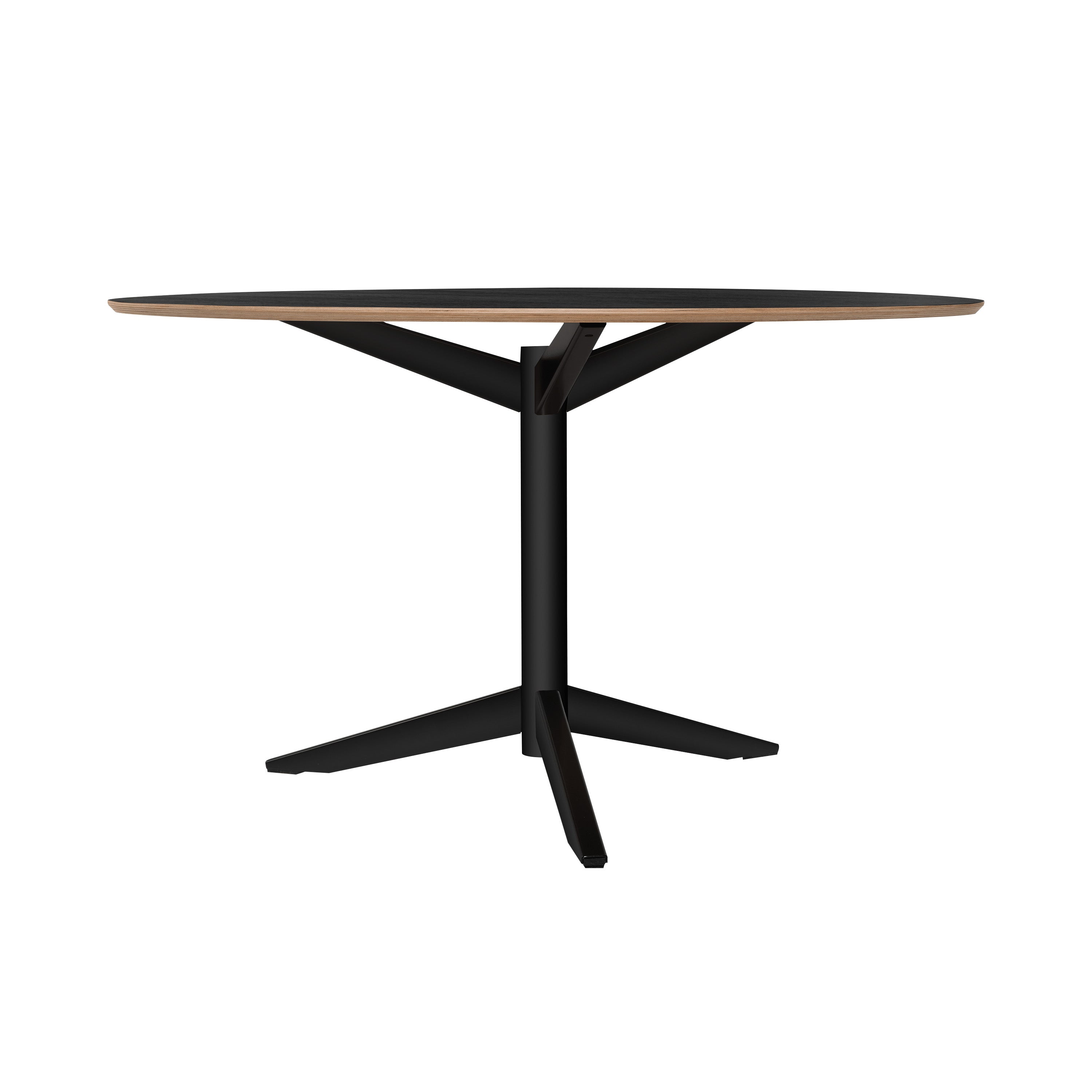 TE06 Dining Table: Fenix Black + Black