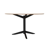 TE06 Dining Table: Fenix White + Black