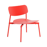 Fromme Outdoor Stacking Lounge Chair: Red