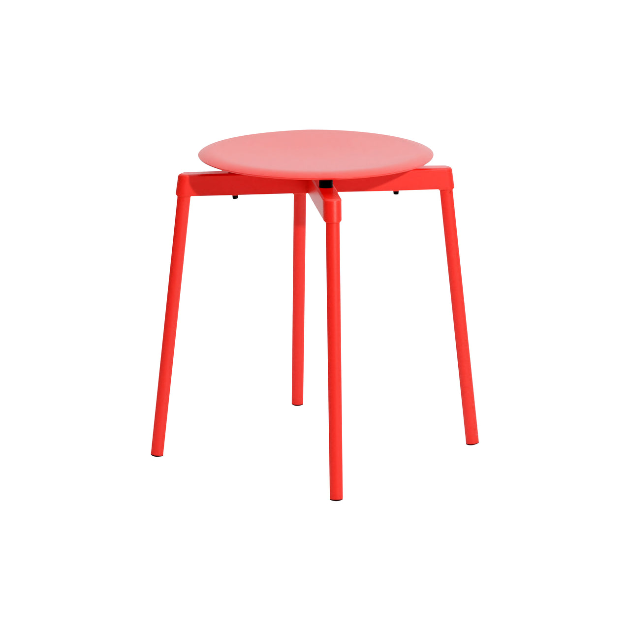 Fromme Stacking Stool: Set of 2 + Red