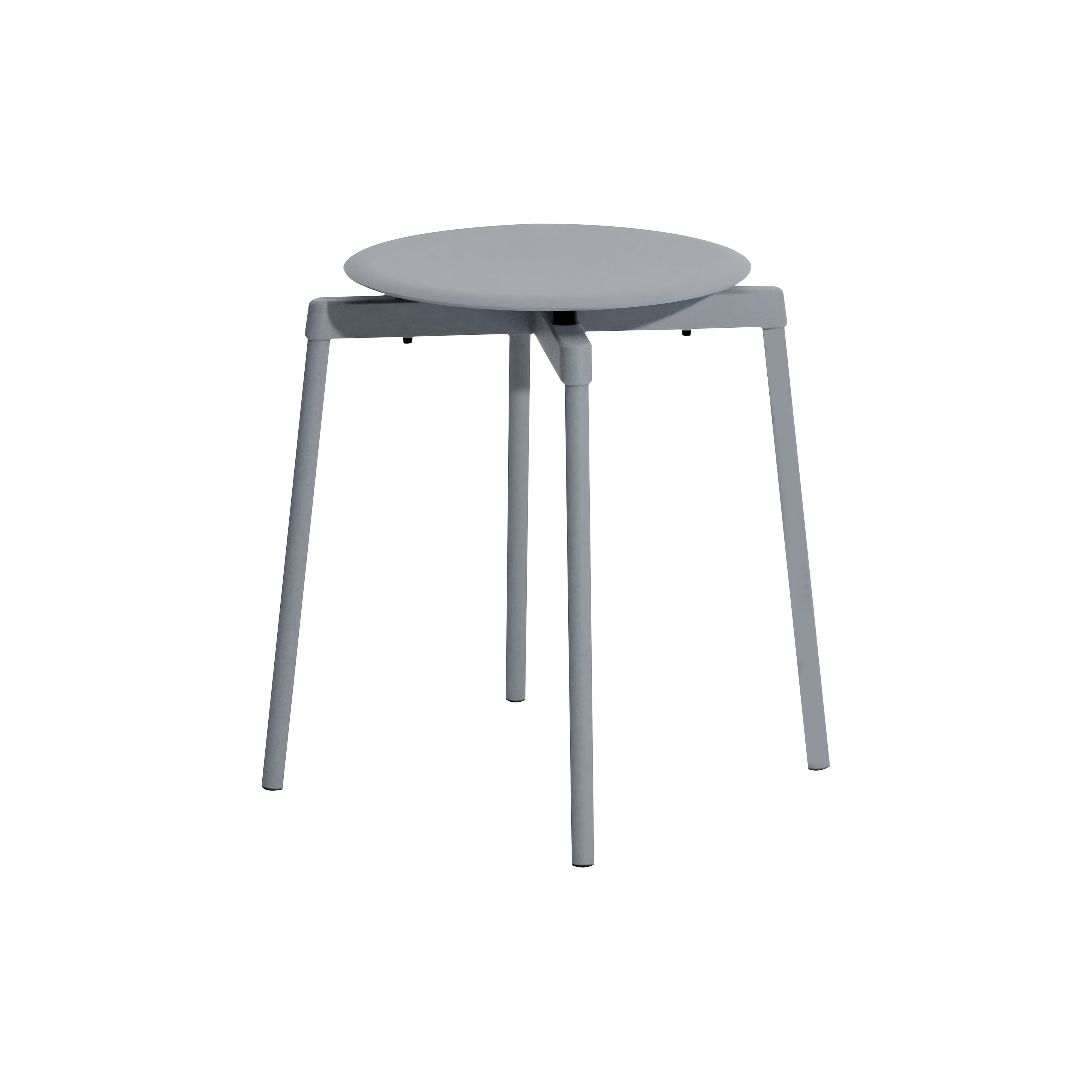 Fromme Stacking Stool: Set of 2 + Stone Grey