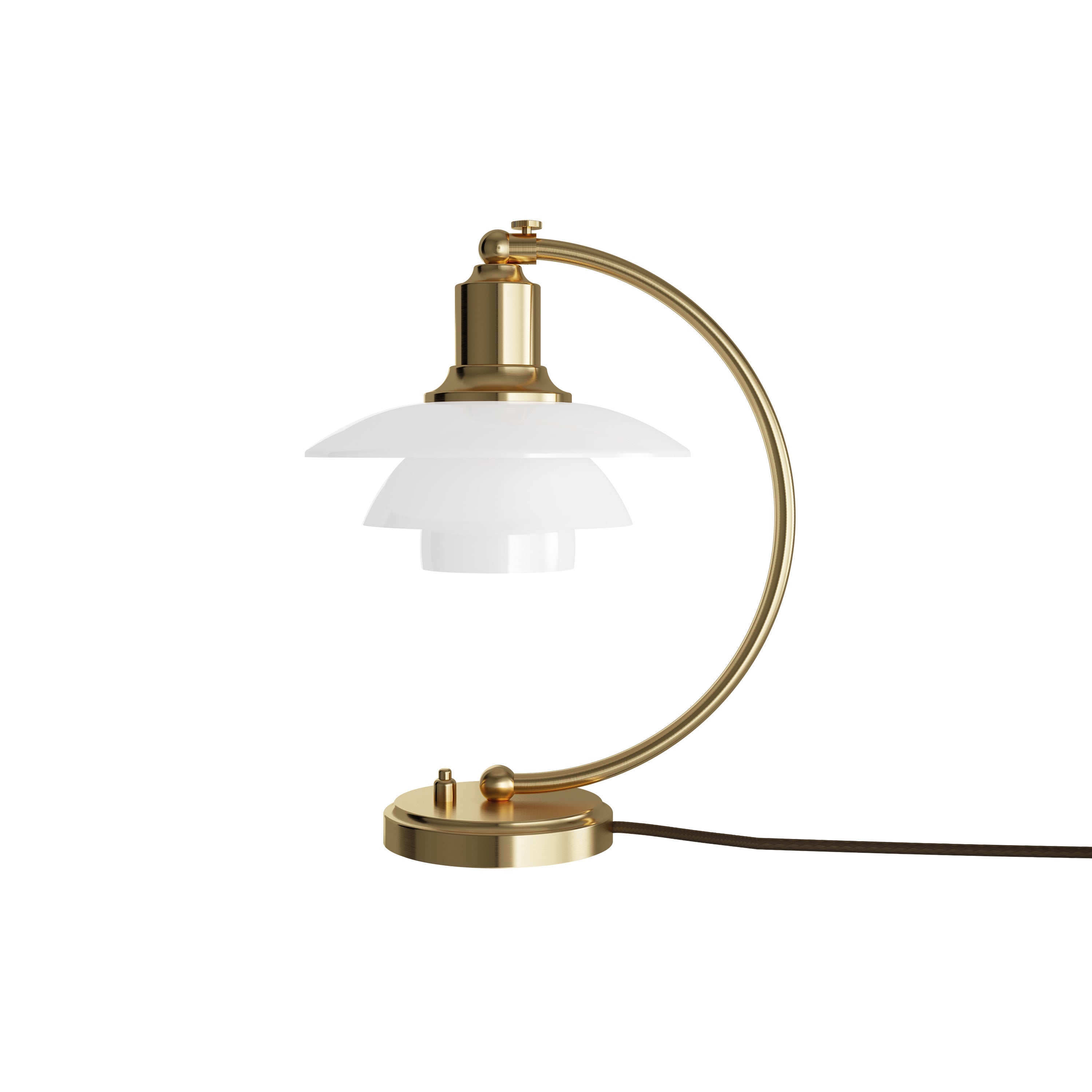 PH 2/2 Luna Table Lamp: White Opal