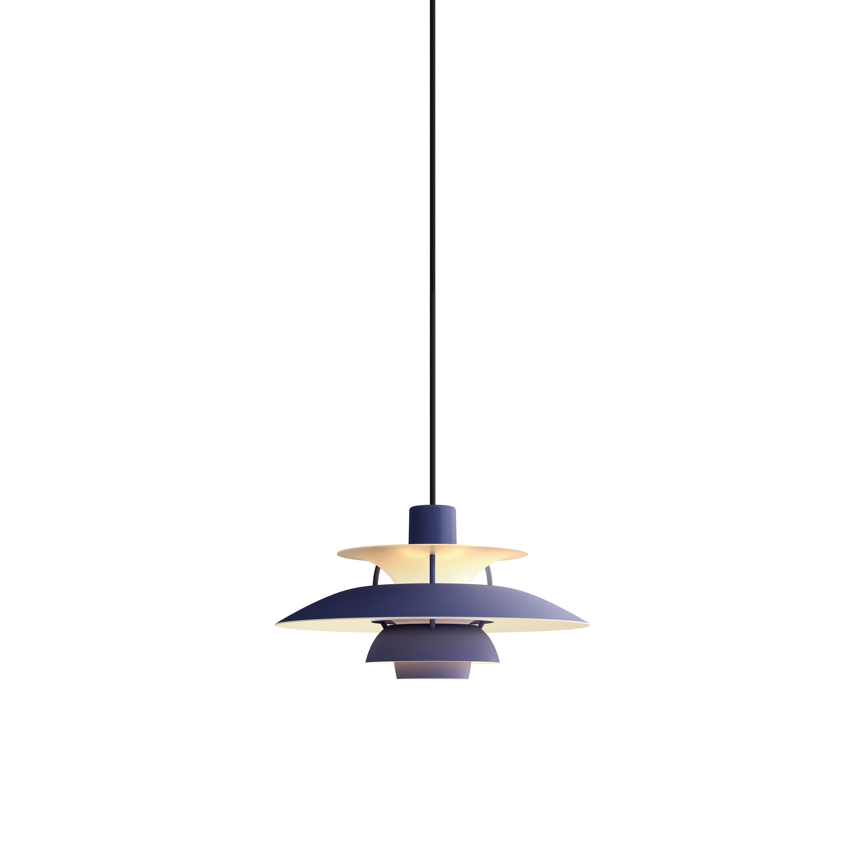 PH 5 Mini Pendant: Monochrome Soft Indigo + Black