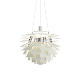 PH Artichoke Pendant: Medium + Dusty Green + Chrome