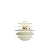 PH Snowball Pendant: Brass + Dusty Green