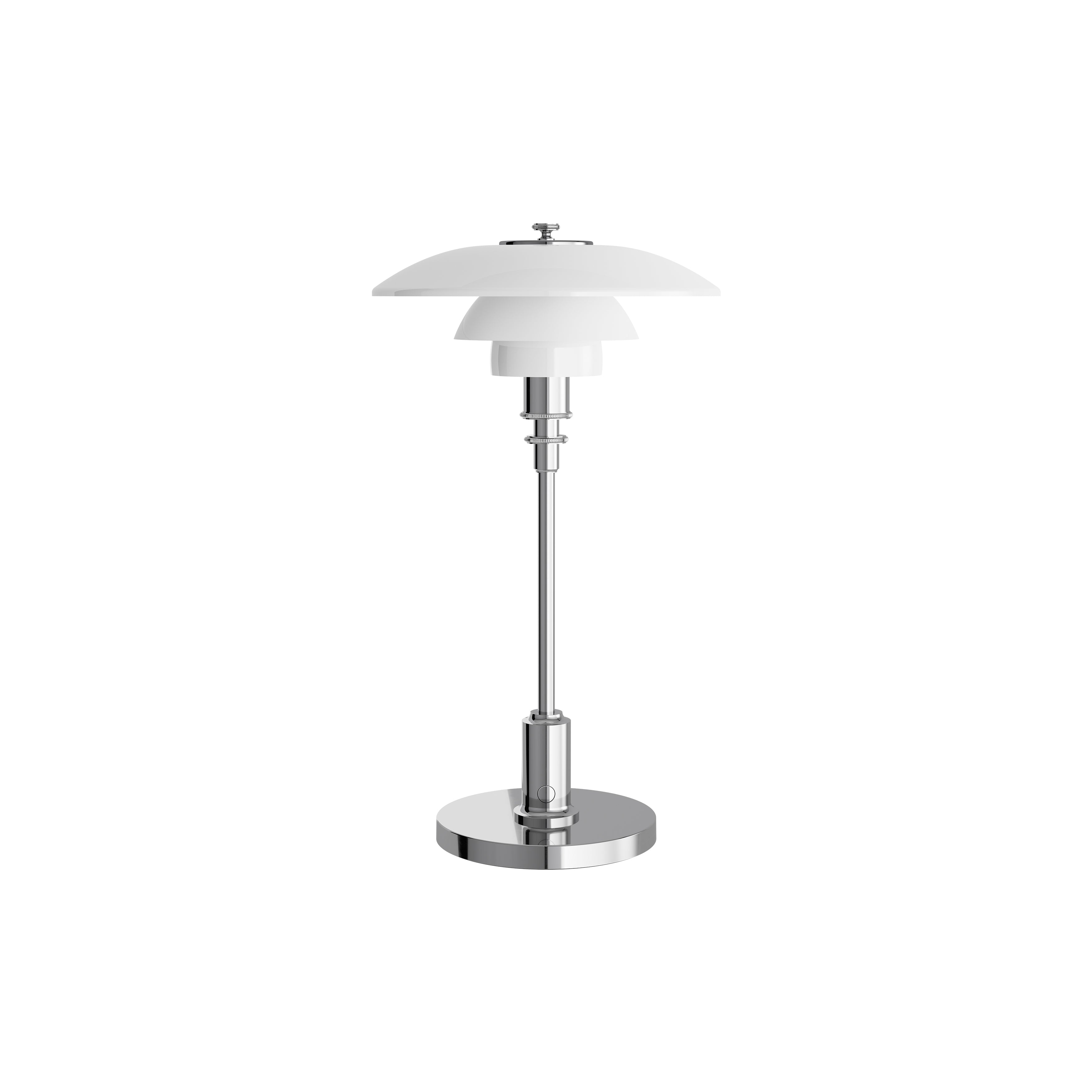 PH 2/1 Portable Lamp: High Lustre Plated Chrome