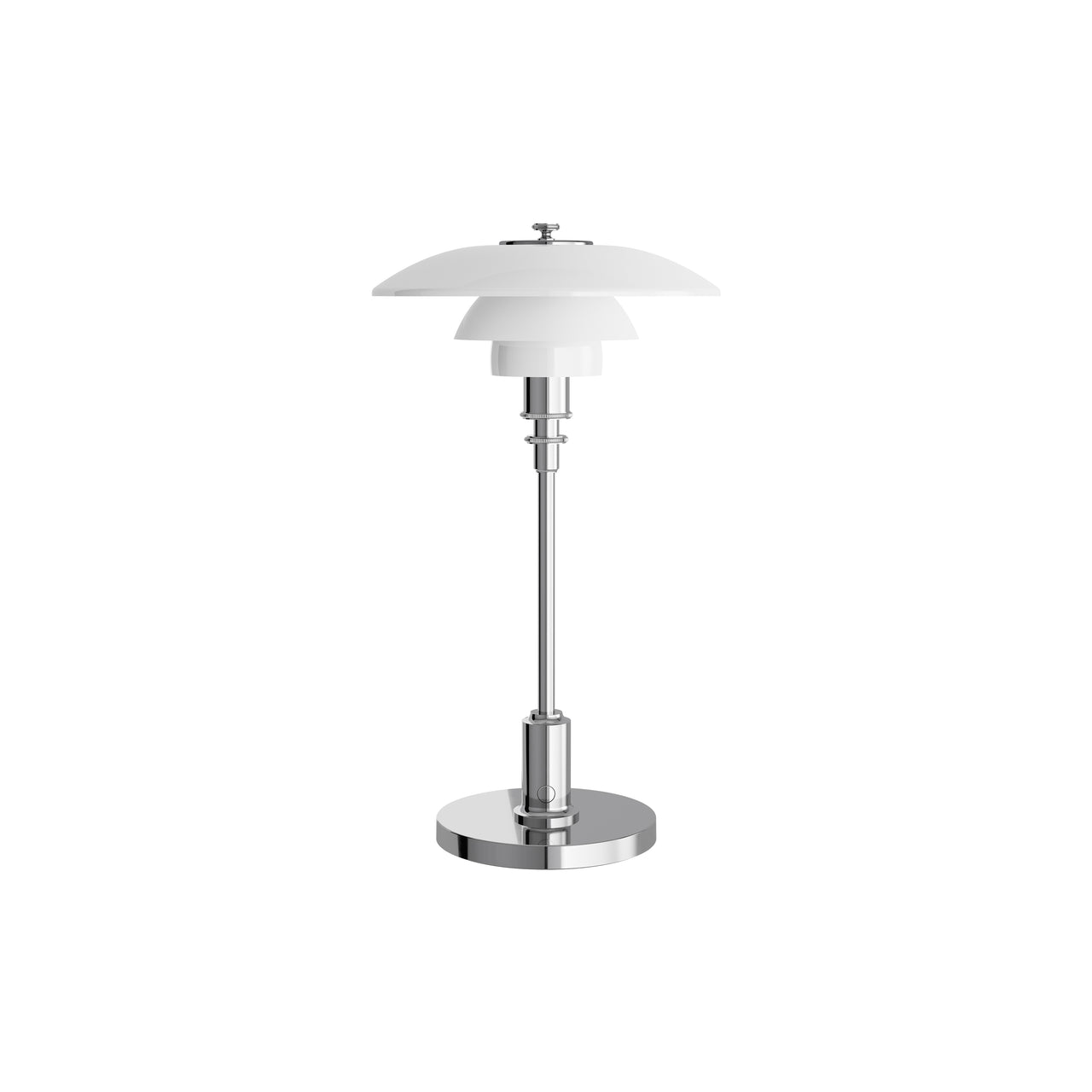 PH 2/1 Portable Lamp: High Lustre Plated Chrome