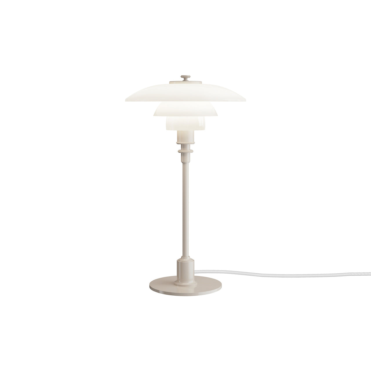 PH 2/1 Table Lamp: Beige + White