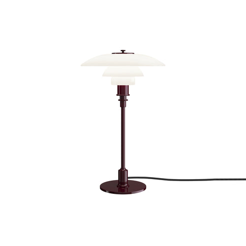 PH 3/2 Table Lamp: Burgundy + Black