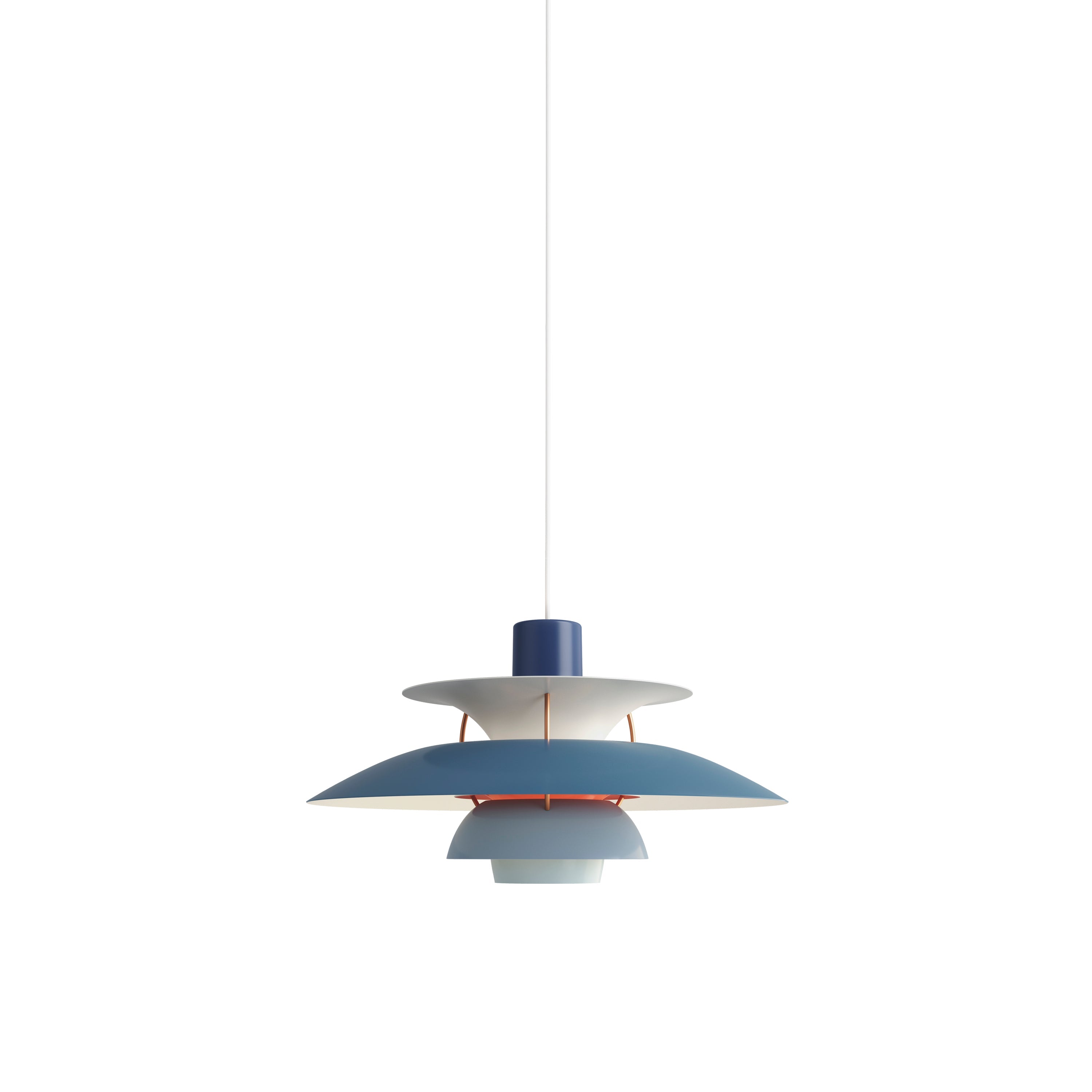 PH 5 Pendant: Hues of Blue + White