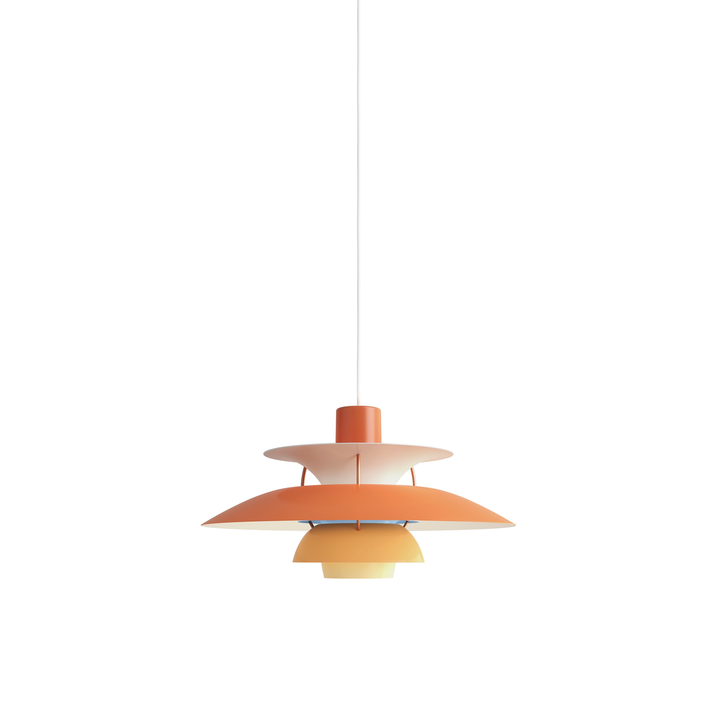 PH 5 Pendant: Hues of Orange + White