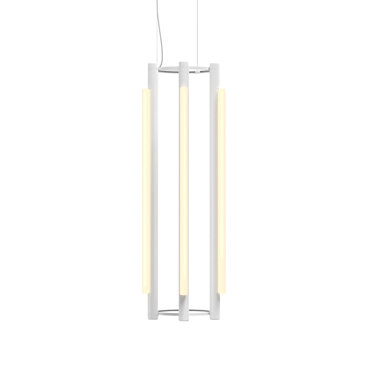 Pipeline 4 Chandelier: White