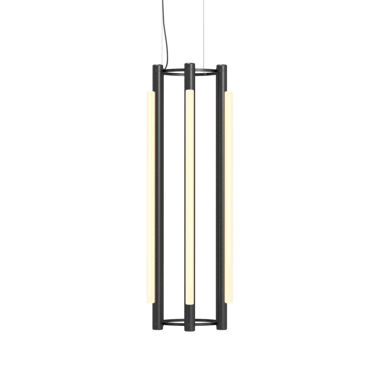 Pipeline 4 Chandelier: Black