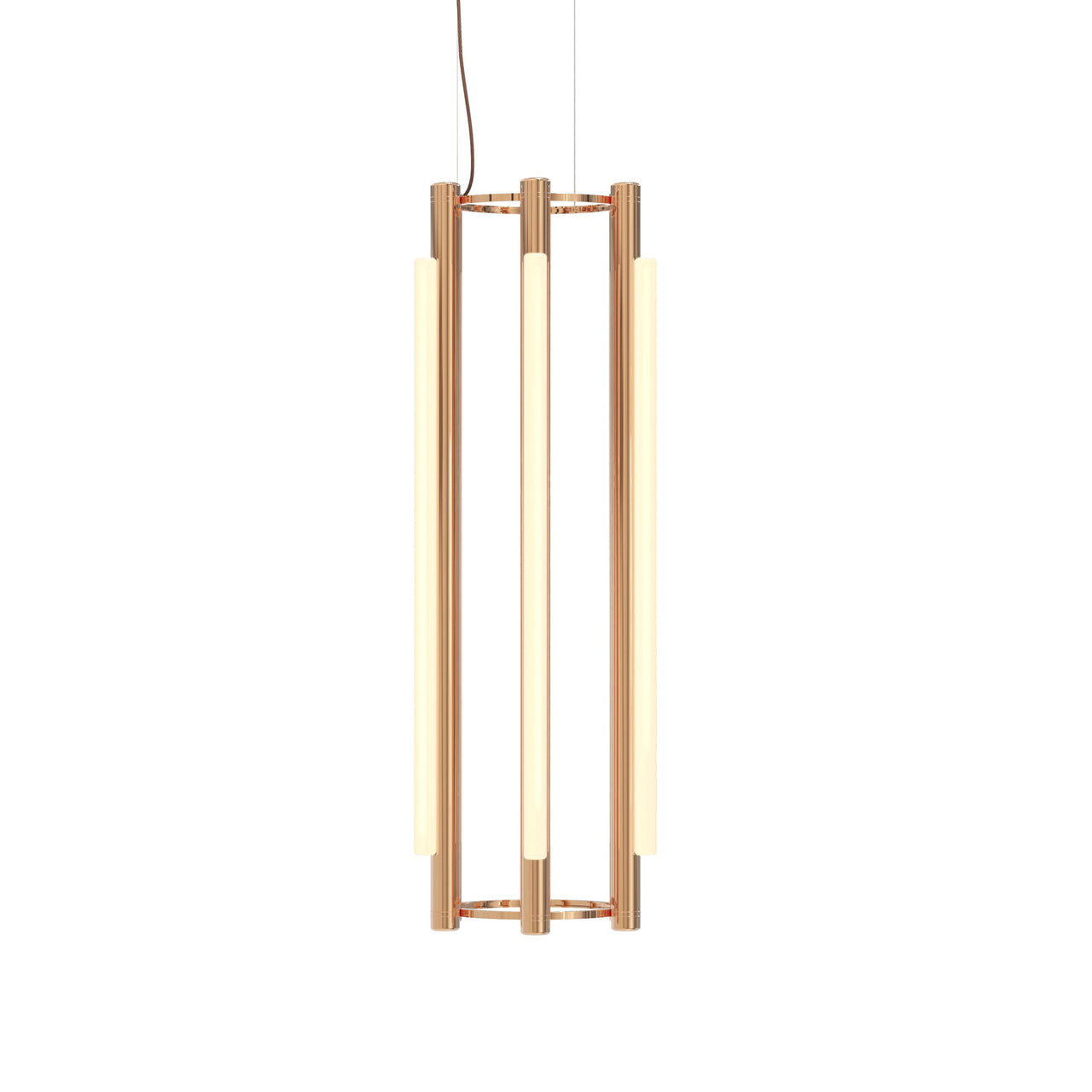 Pipeline 4 Chandelier: Copper