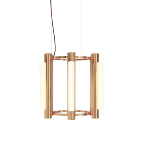 Pipeline 1 Chandelier: Copper