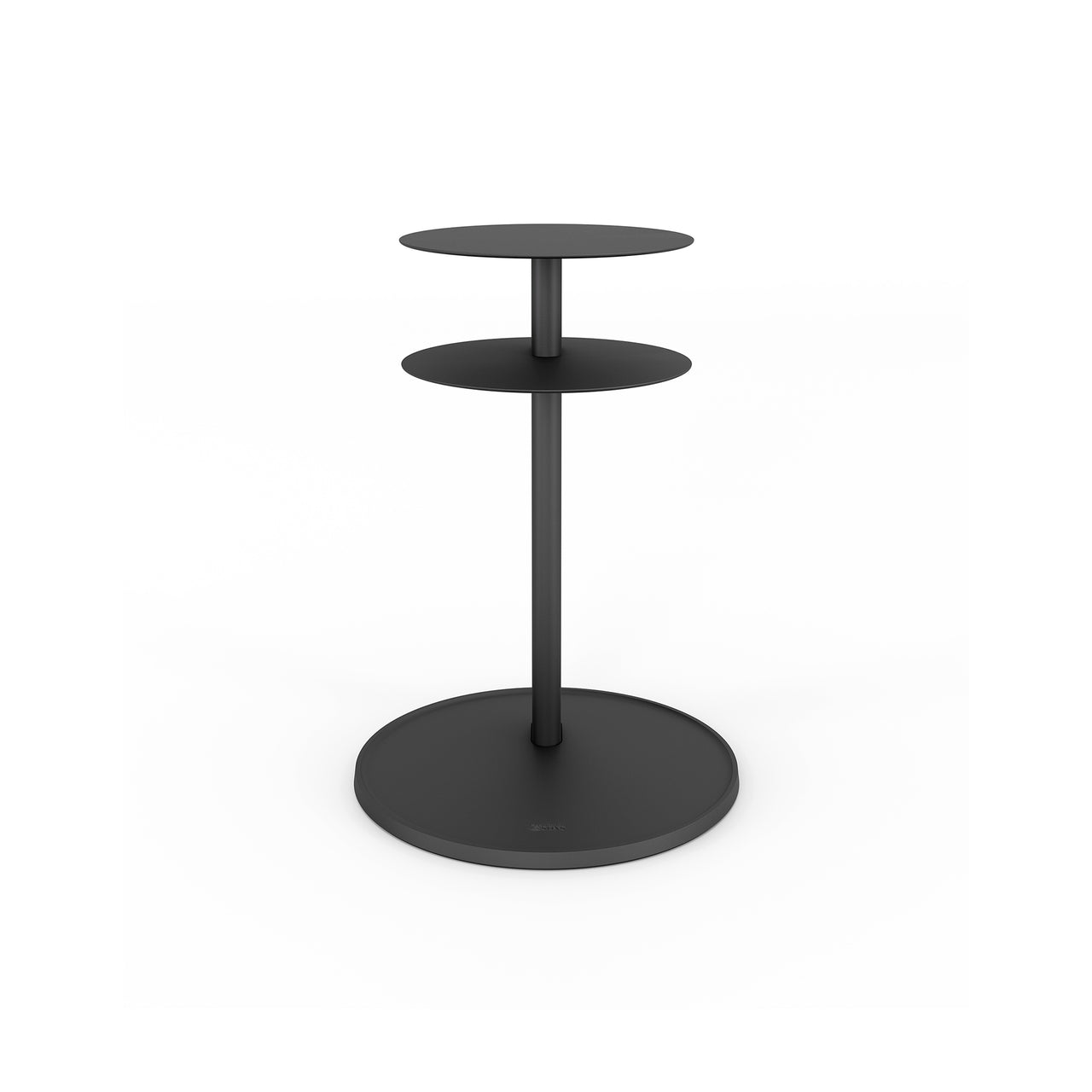Plates Side Table: Black