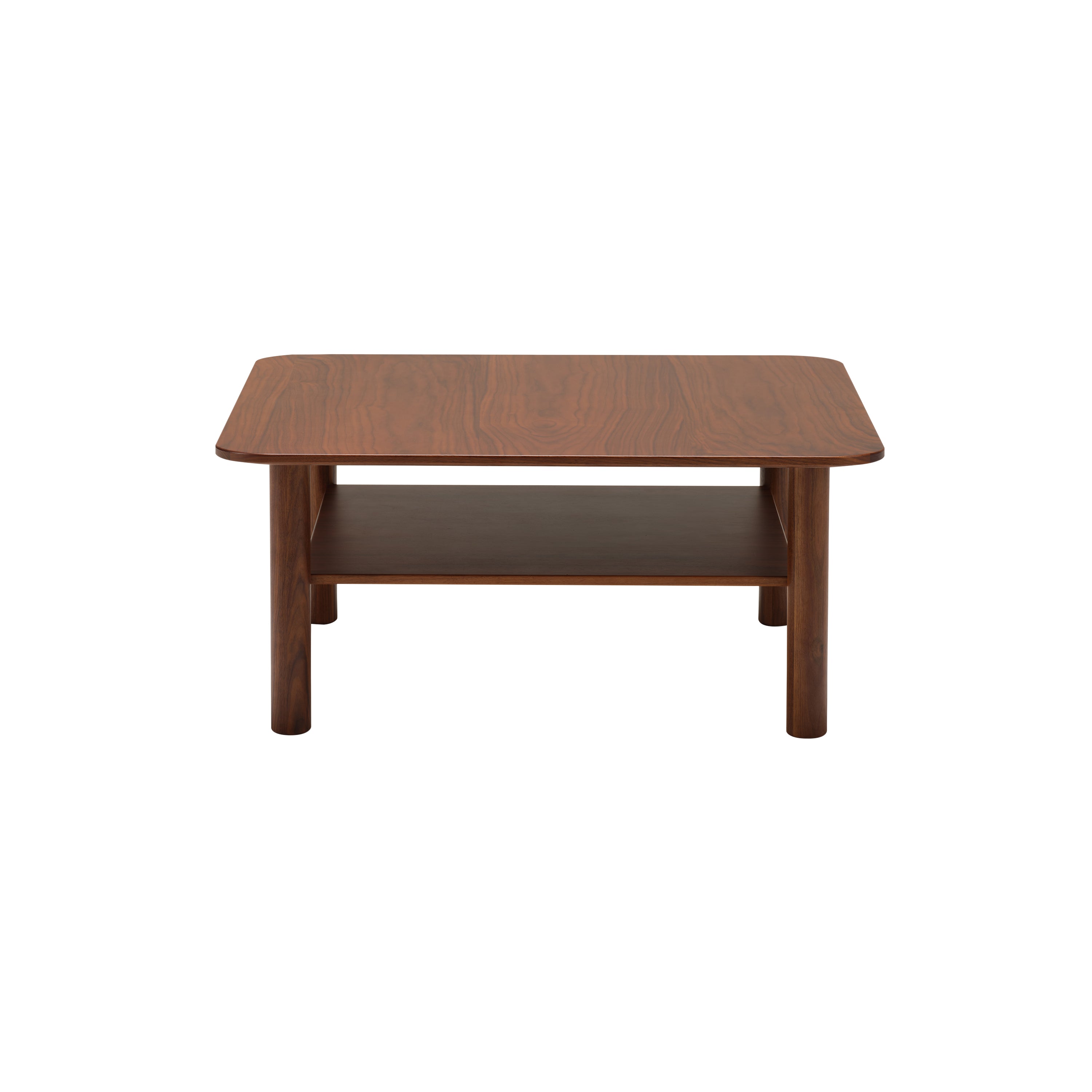 Port Coffee Table: Square + Walnut