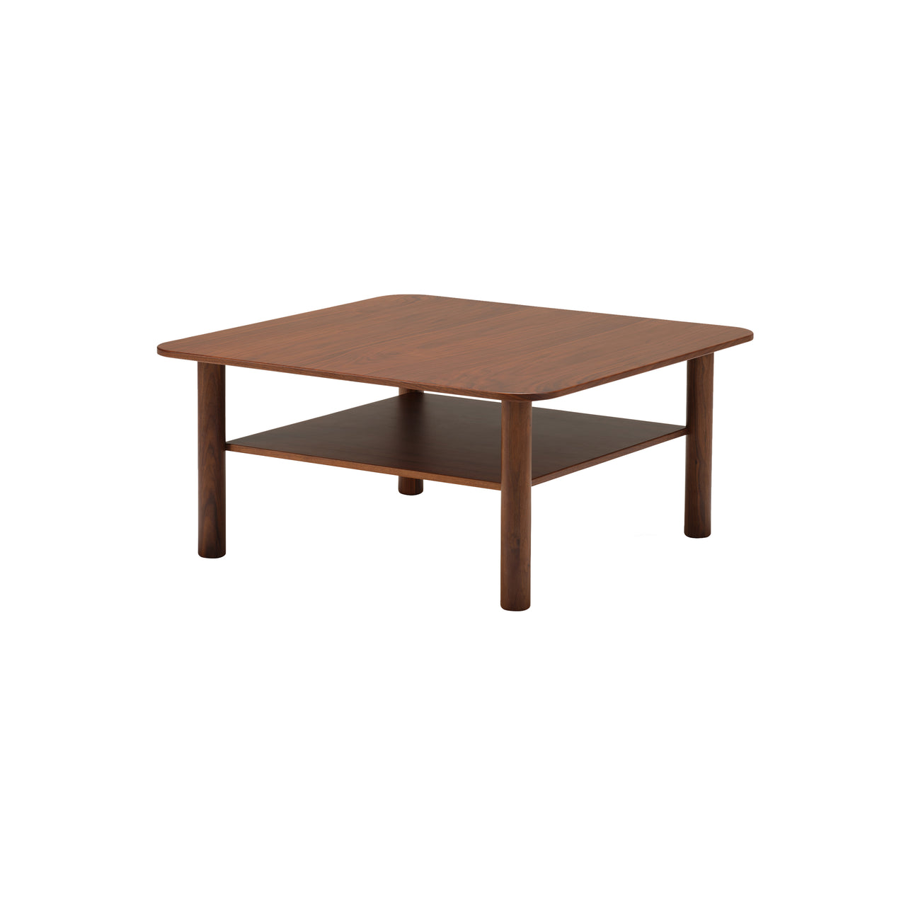Port Coffee Table: Square + Walnut