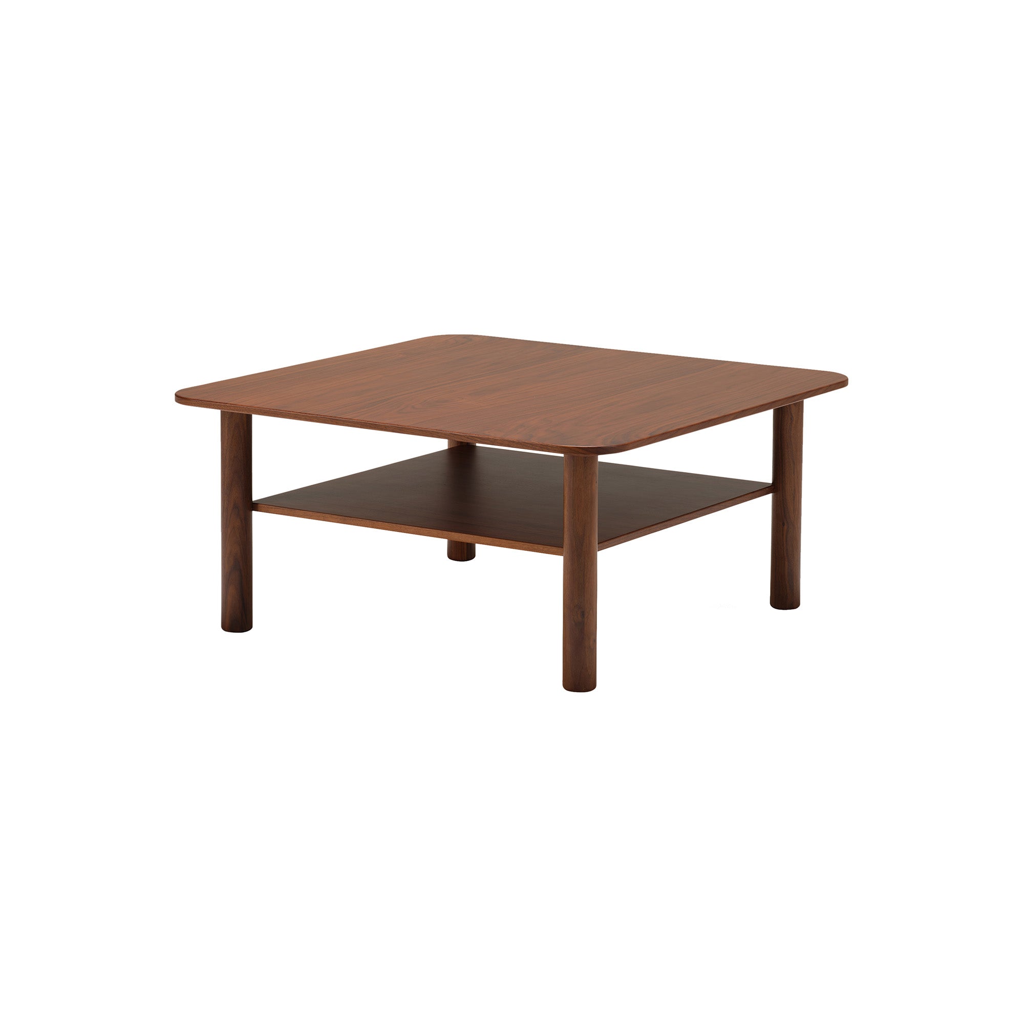Port Coffee Table: Square + Walnut