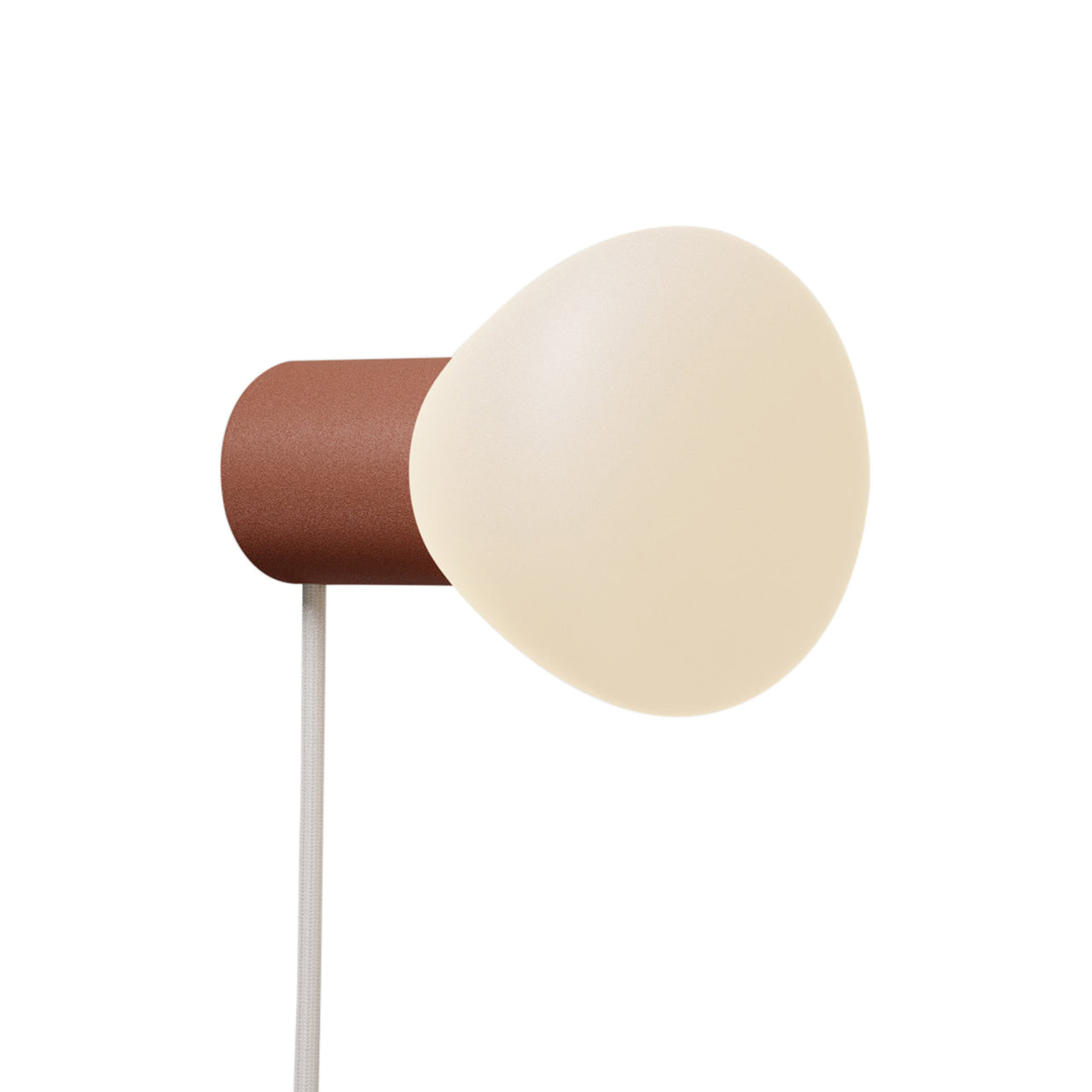 Parc 01 Table Lamp: Footswitch + Terracotta + Beige