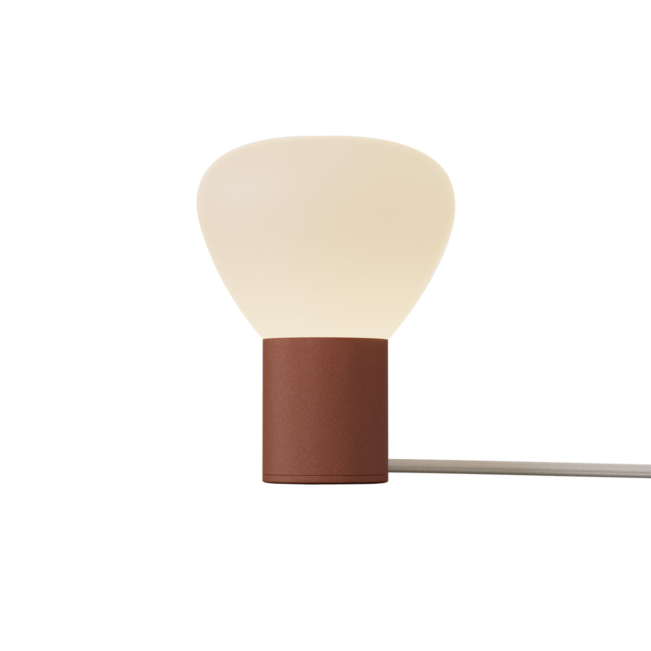 Parc 01 Table Lamp: Footswitch + Terracotta + Beige