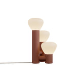 Parc 06 Table Lamp: Handswitch + Terracotta + Beige