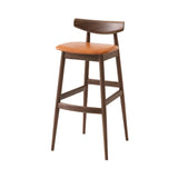 Contract Collection Counter Chair: Seat Upholstered + Walnut