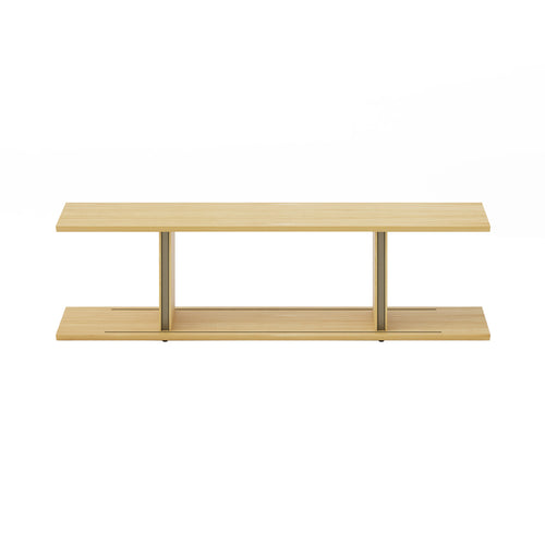 Stockholm Shelf: Composition 1 + Whitened Oak + Anodized Aluminum Bronze