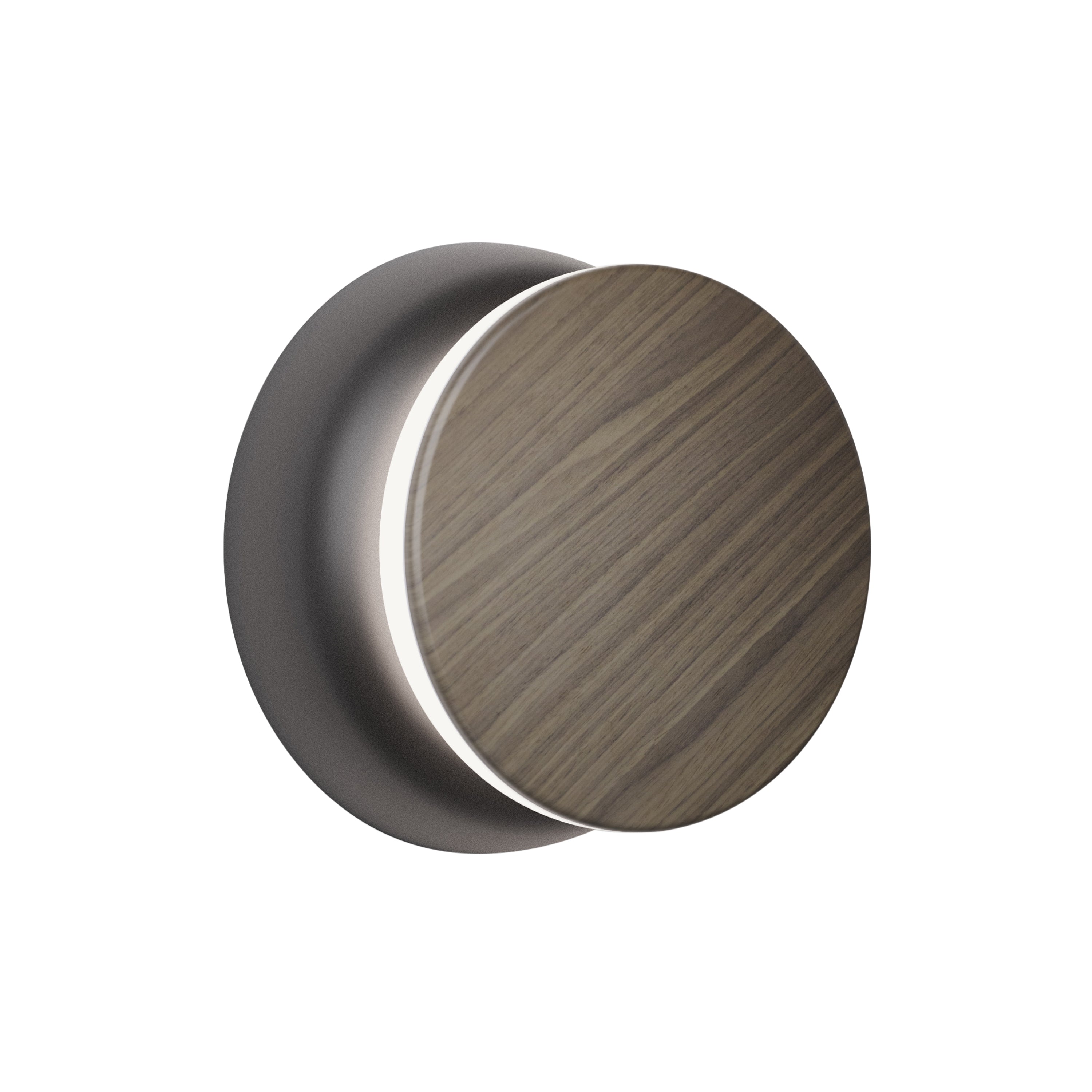 Totem Puck: Matte Black + Walnut